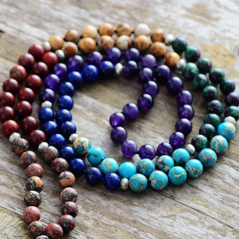 7 Chakra Mala Tassel Necklace
